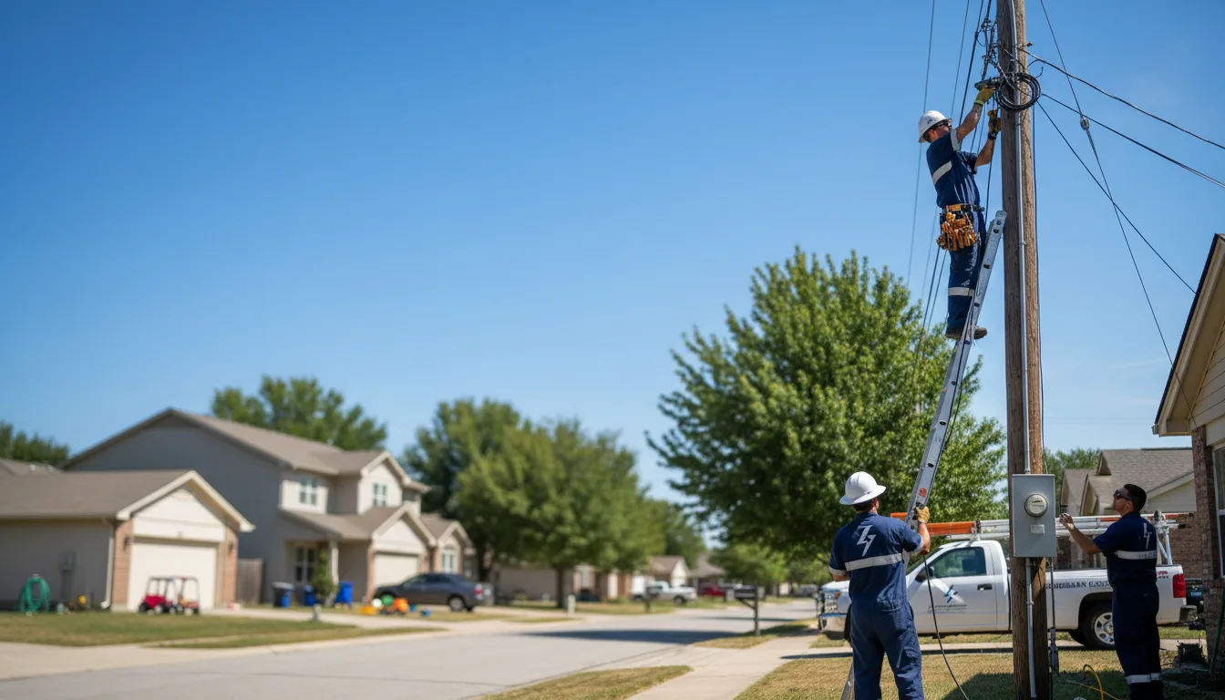Residential electrician providing installation services in Little Rock, IA